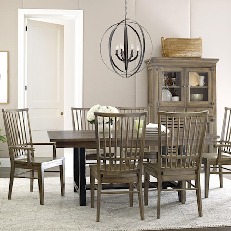 Dining Table Set with 6 Chairs